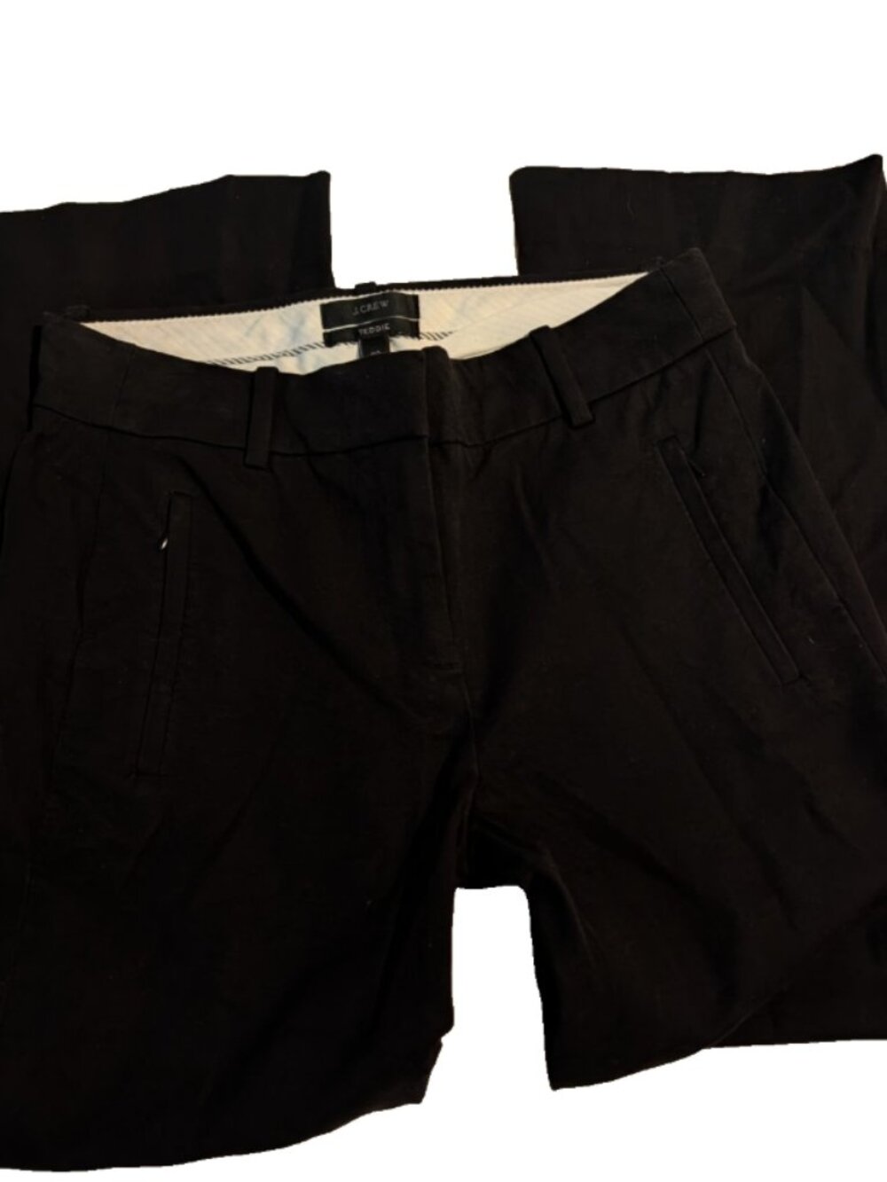 J.Crew Factory Store  Women Black Teddie Casual Pants 00
